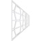 Ekena Millwork Set of Four Panels for 94 1/2"W x 24 1/4"H Greeley Fretwork Wainscot Wall Paneling WPKP12X01X47GLY - alternate 5